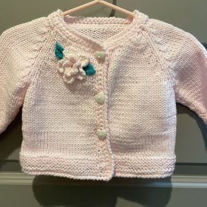 Handmade Crocheted baby sweater